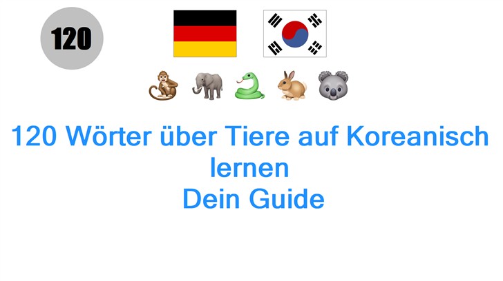 120 Wörter über Tiere auf Koreanisch lernen: Dein Guide